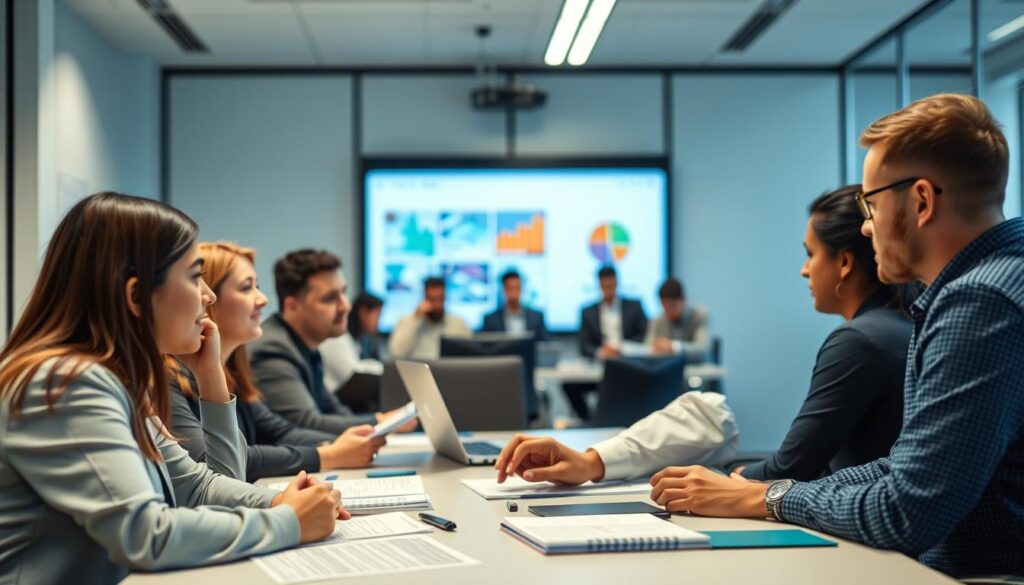 Generate an image of a pharmaceutical professional undergoing PDA quality management training