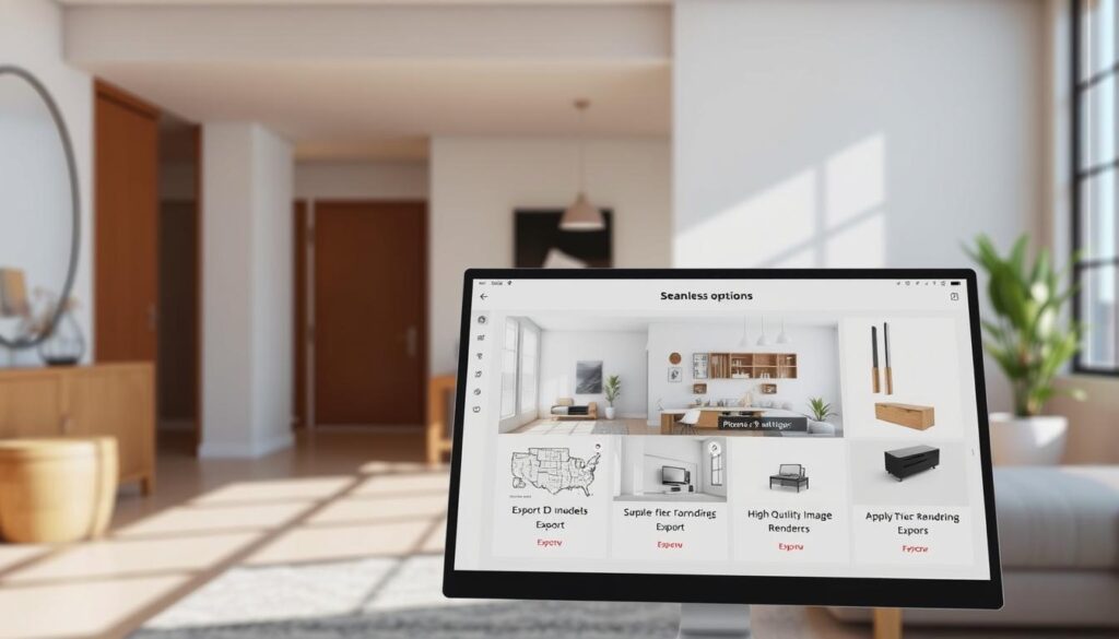 Homestyler export options