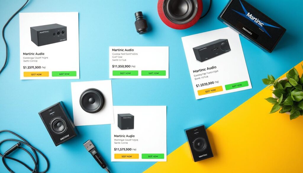 Image of Martinic Audio products with pricing information